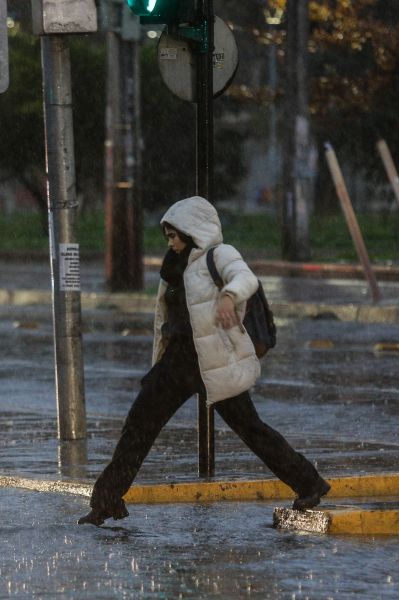 Lluvia en Santiago
